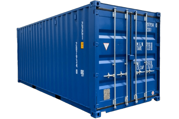 20 foot new first trip dark blue shipping container for sale or rent in Antwerp by ContainerID