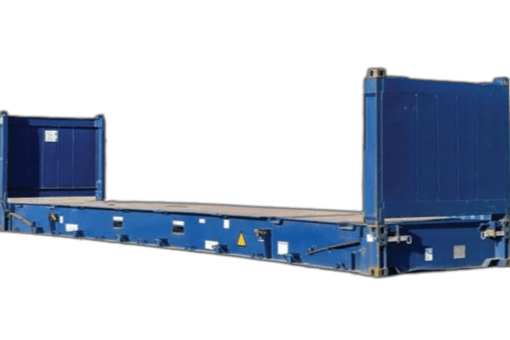 40 foot blue flat rack for sale or rent by ContainerID in Antwerp depot