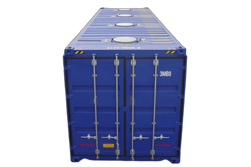 Blue 30 foot open top shipping container new or used for sale or rent in Antwerp by ContainerID