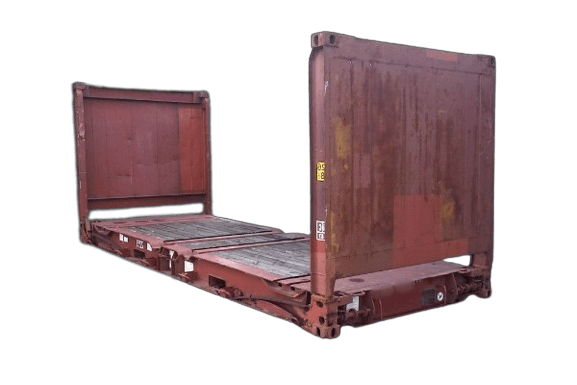New or used 20 foot red flat rack for sale or rent in Antwerp by ContainerID